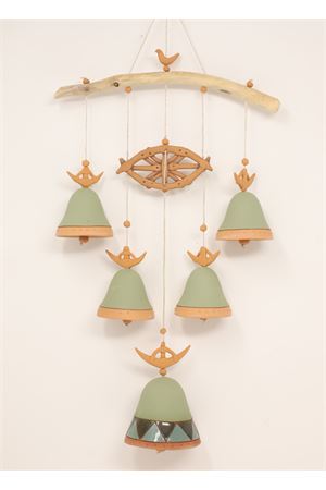 Bells to hang in green ceramic Capri Bell | 20103972VERDE
